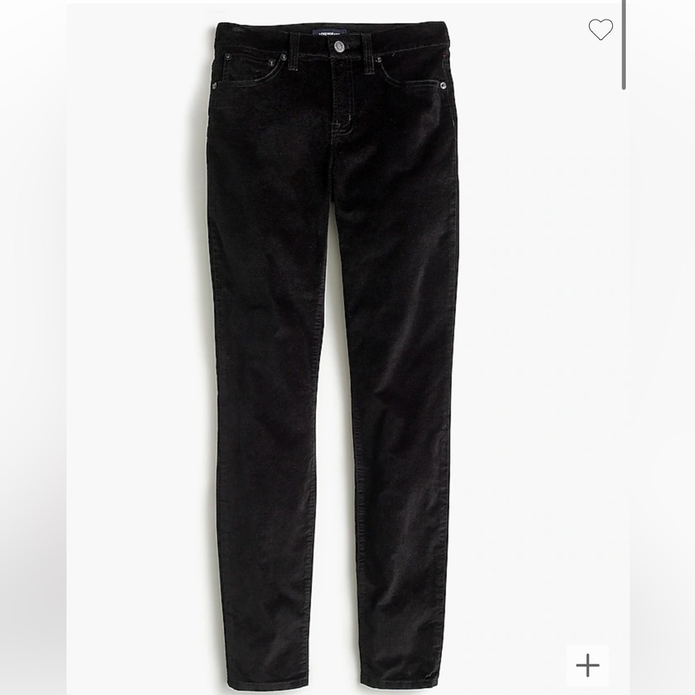 J.Crew Black Velvet Jeans